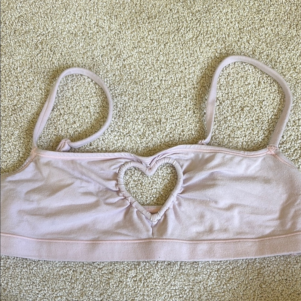 SKIMS Pink Heart Bralette! Rare!